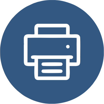 secure printing icon