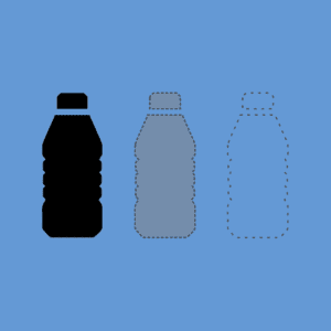 blue bottles icon