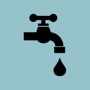 blue faucet icon