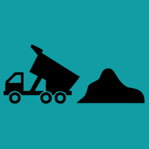 blue landfill icon