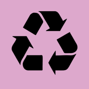 purple recycling icon