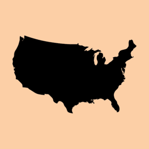 orange US map icon