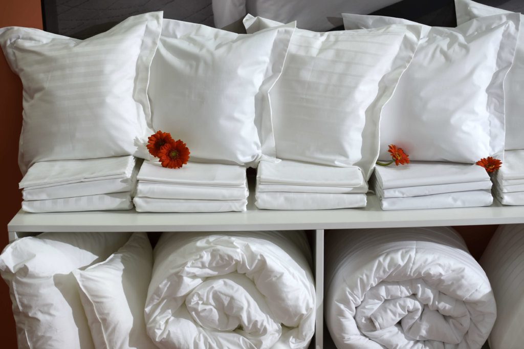 White bedding