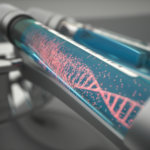 DNA molecule in vial