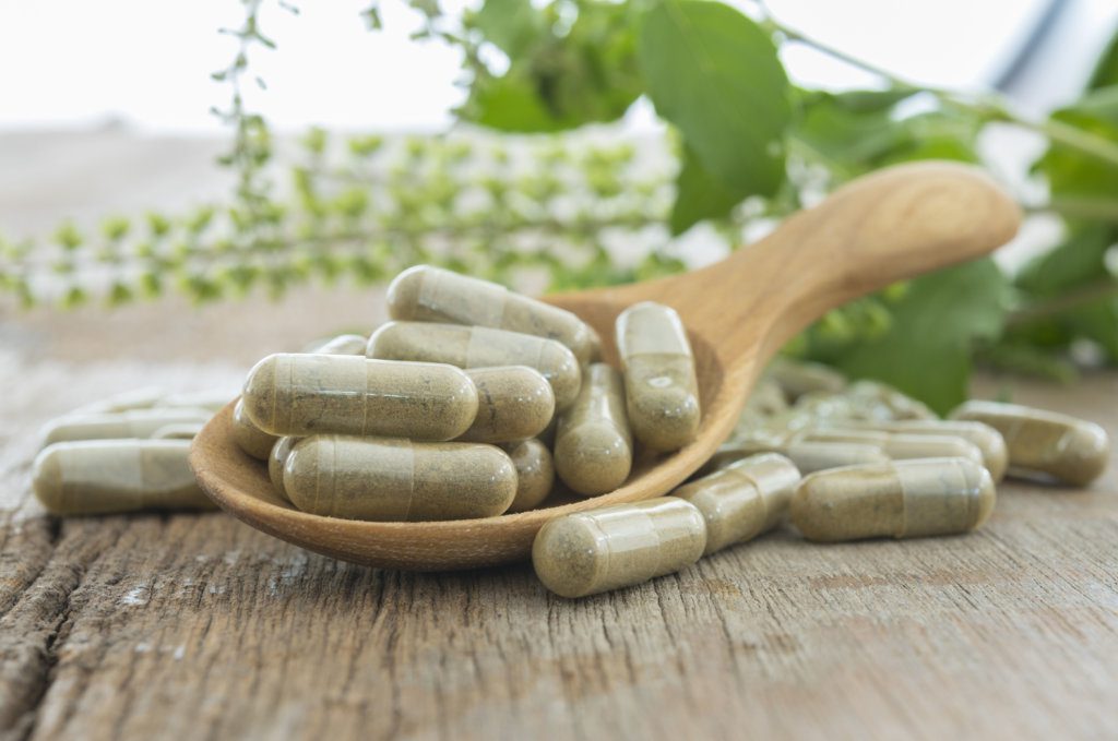 Herbal supplement capsules