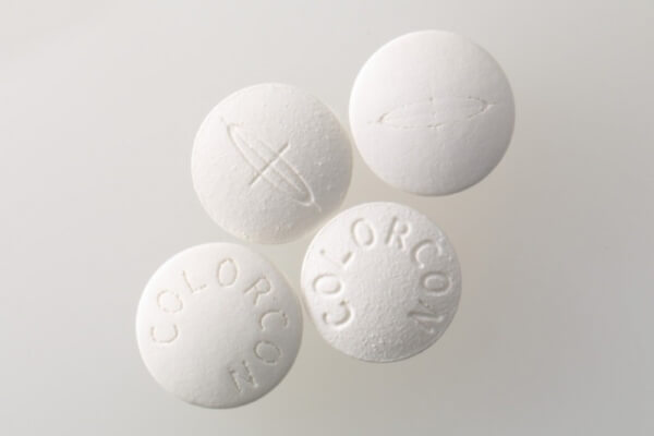 white Colorcon tablets