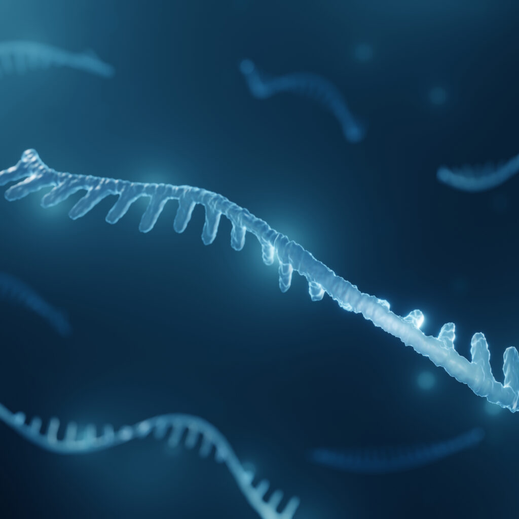 Micro RNA molecule illustration